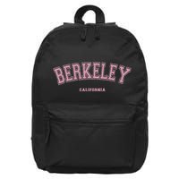 Berkeley California Ca Varsity Style On Berkeley 16 in Basic Backpack