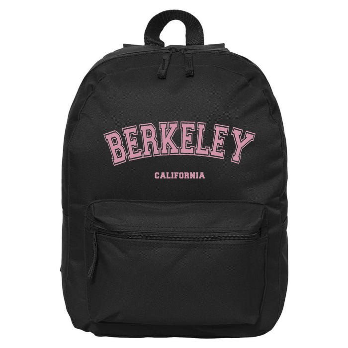 Berkeley California Ca Varsity Style On Berkeley 16 in Basic Backpack