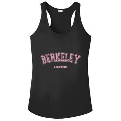 Berkeley California Ca Varsity Style On Berkeley Ladies PosiCharge Competitor Racerback Tank