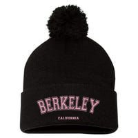 Berkeley California Ca Varsity Style On Berkeley Pom Pom 12in Knit Beanie