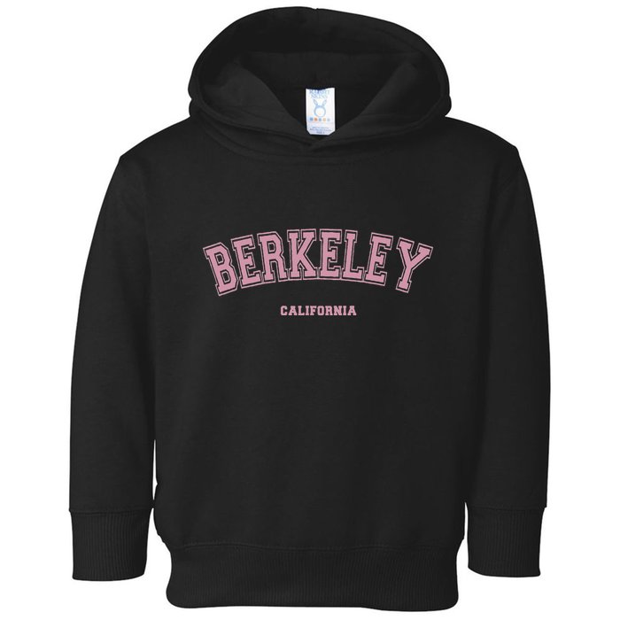 Berkeley California Ca Varsity Style On Berkeley Toddler Hoodie