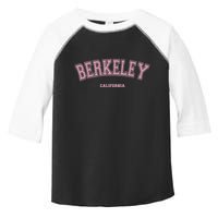 Berkeley California Ca Varsity Style On Berkeley Toddler Fine Jersey T-Shirt