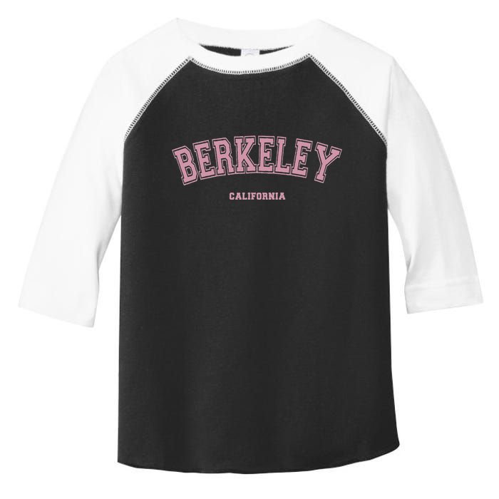 Berkeley California Ca Varsity Style On Berkeley Toddler Fine Jersey T-Shirt