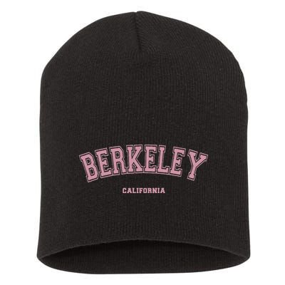 Berkeley California Ca Varsity Style On Berkeley Short Acrylic Beanie
