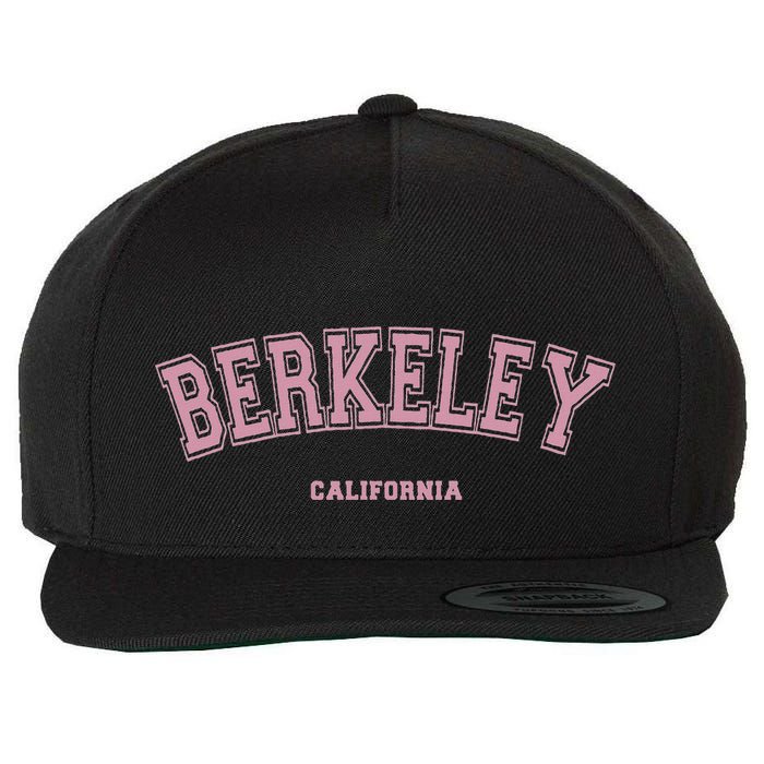 Berkeley California Ca Varsity Style On Berkeley Wool Snapback Cap