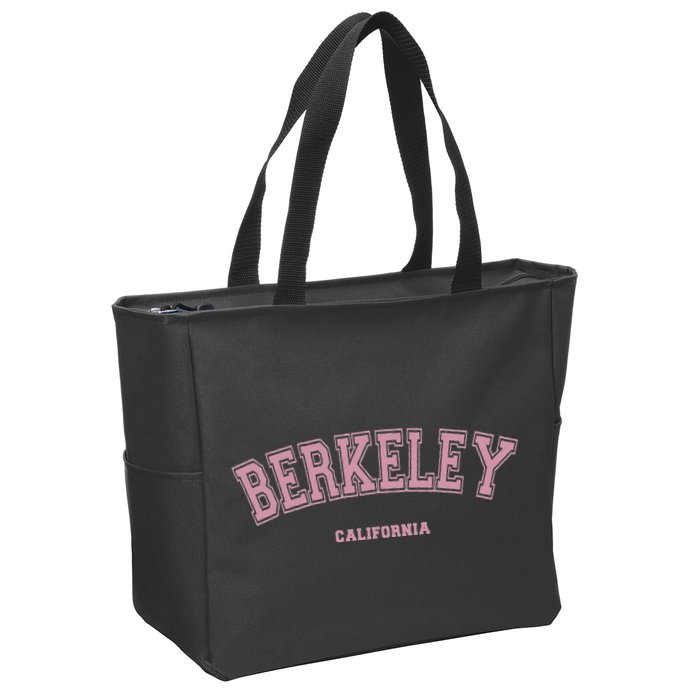 Berkeley California Ca Varsity Style On Berkeley Zip Tote Bag