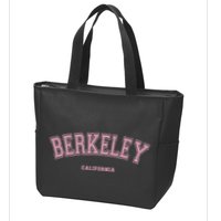 Berkeley California Ca Varsity Style On Berkeley Zip Tote Bag