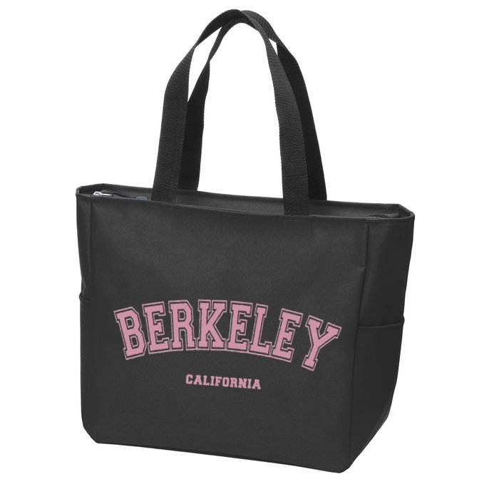 Berkeley California Ca Varsity Style On Berkeley Zip Tote Bag