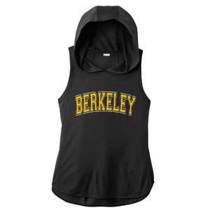 Berkeley California Ca Varsity Ladies PosiCharge Tri-Blend Wicking Draft Hoodie Tank