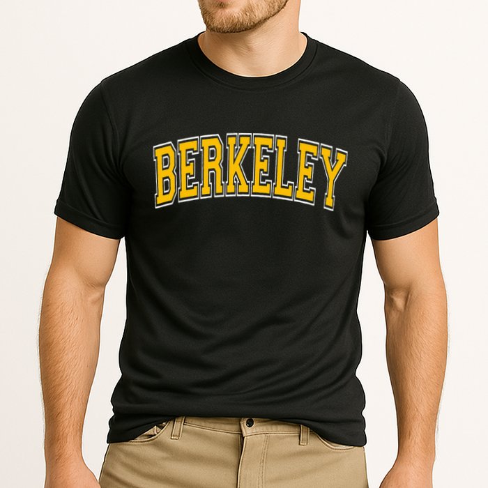 Berkeley California Ca Varsity Cooling Performance Crew T-Shirt