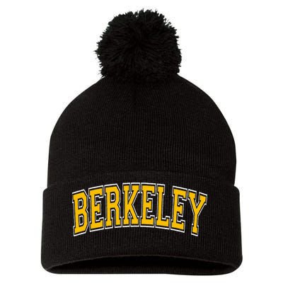 Berkeley California Ca Varsity Pom Pom 12in Knit Beanie
