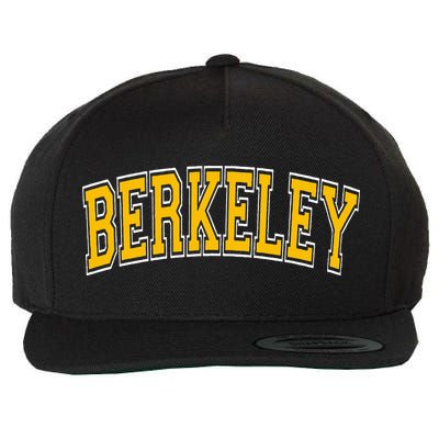 Berkeley California Ca Varsity Wool Snapback Cap