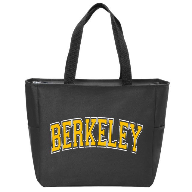 Berkeley California Ca Varsity Zip Tote Bag