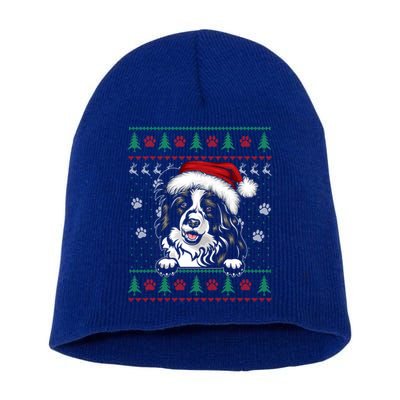 Border Collie Christmas Ugly Sweater Funny Dog Lover Xmas Gift Short Acrylic Beanie