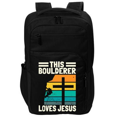 Bouldering Christians Climber Boulderer Artificial Climbing Impact Tech Backpack