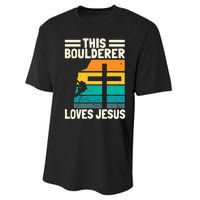 Bouldering Christians Climber Boulderer Artificial Climbing Performance Sprint T-Shirt