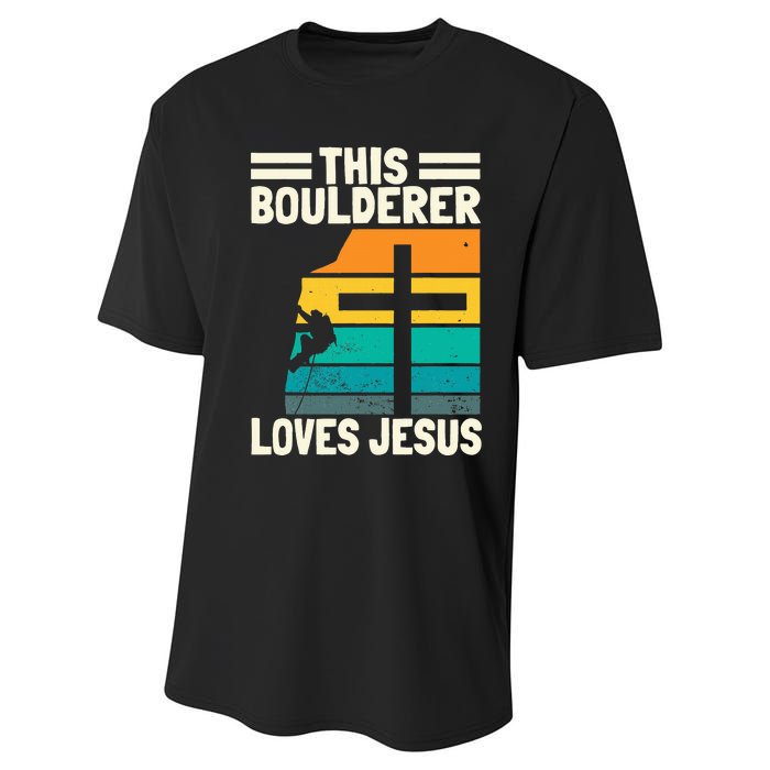 Bouldering Christians Climber Boulderer Artificial Climbing Performance Sprint T-Shirt