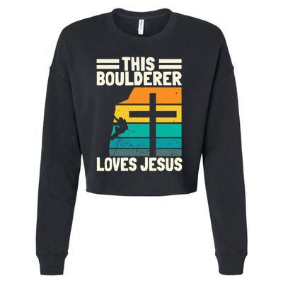 Bouldering Christians Climber Boulderer Artificial Climbing Cropped Pullover Crew