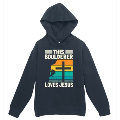 Bouldering Christians Climber Boulderer Artificial Climbing Urban Pullover Hoodie