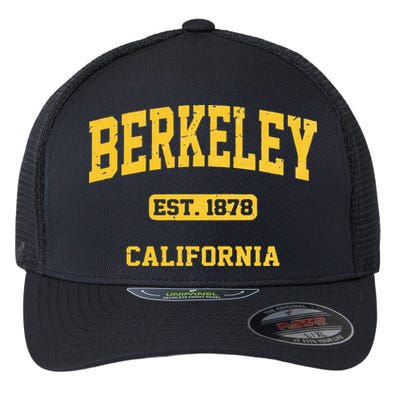 Berkeley California CA Vintage State Athletic Style Flexfit Unipanel Trucker Cap