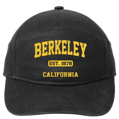Berkeley California CA Vintage State Athletic Style 7-Panel Snapback Hat