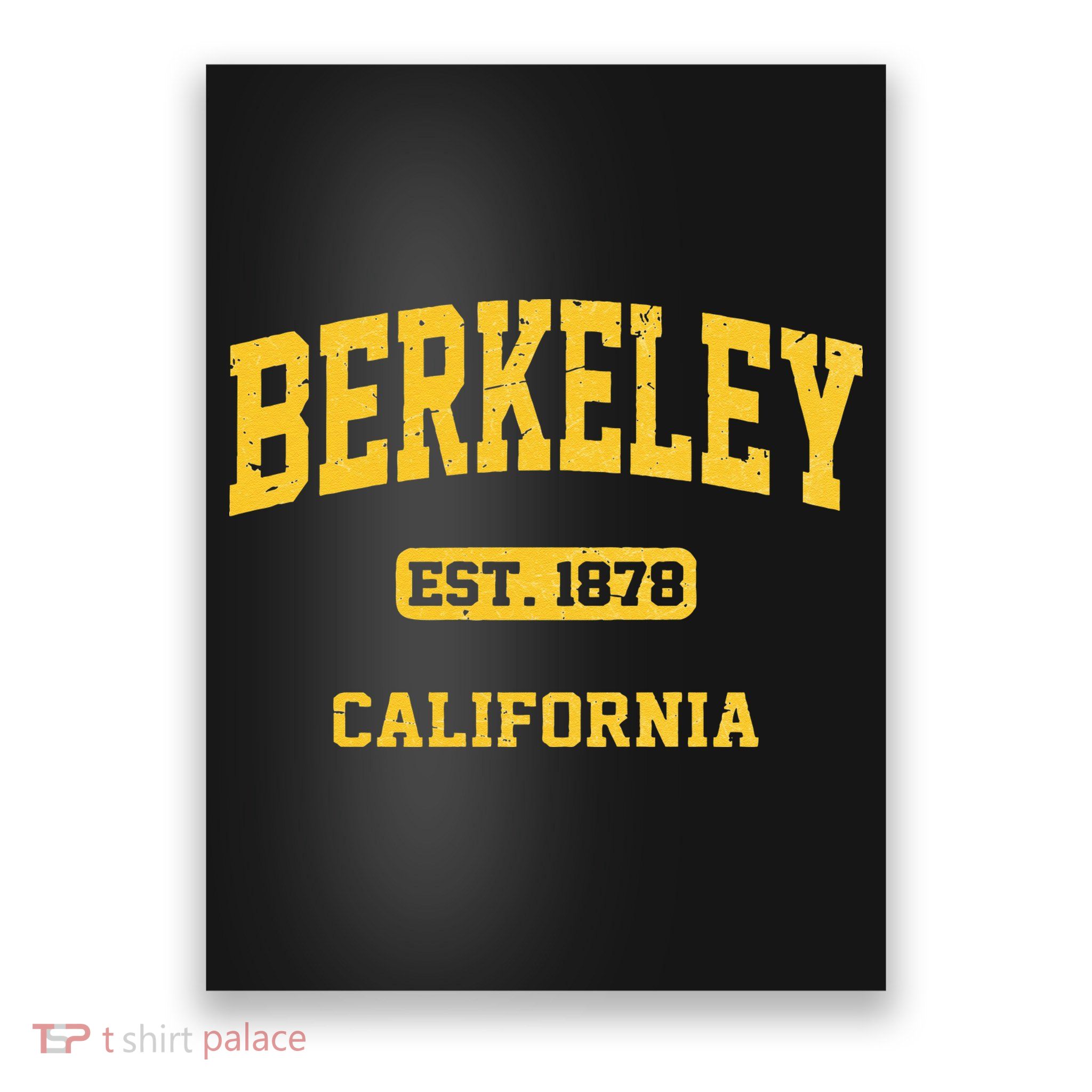 Berkeley California CA Vintage State Athletic Style Poster