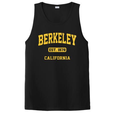 Berkeley California CA Vintage State Athletic Style PosiCharge Competitor Tank