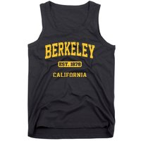 Berkeley California CA Vintage State Athletic Style Tank Top