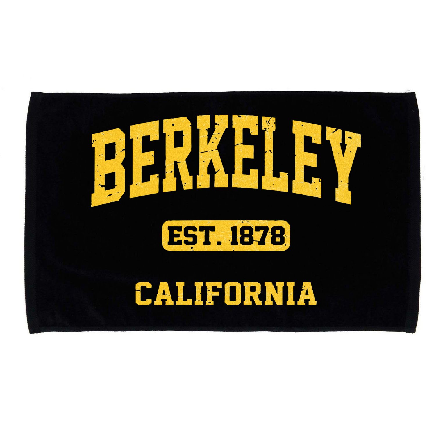 Berkeley California CA Vintage State Athletic Style Microfiber Hand Towel