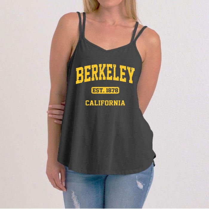 Berkeley California CA Vintage State Athletic Style Women's Strappy Tank