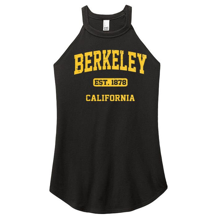 Berkeley California CA Vintage State Athletic Style Women's Perfect Tri Rocker Tank