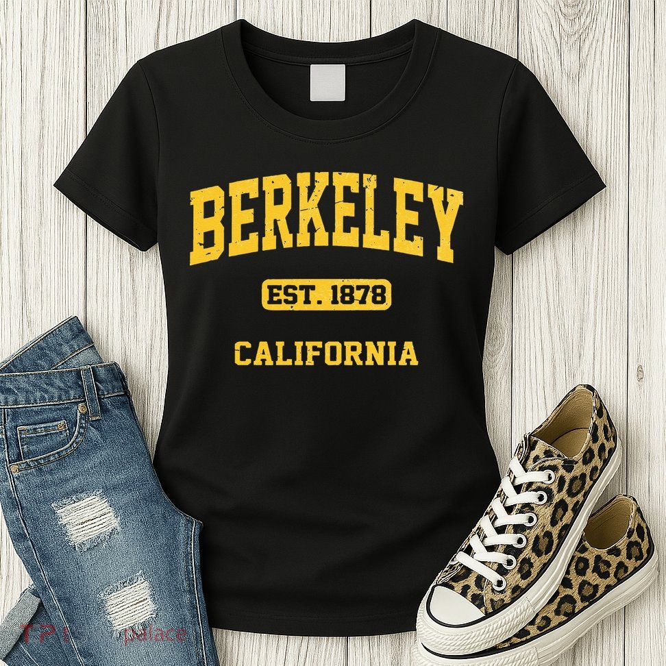 Berkeley California CA Vintage State Athletic Style Womens T-Shirt