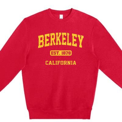 Berkeley California CA Vintage State Athletic Style Premium Crewneck Sweatshirt