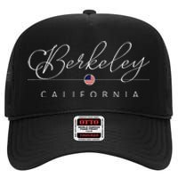 Berkeley California Ca On Berkeley High Crown Mesh Back Trucker Hat