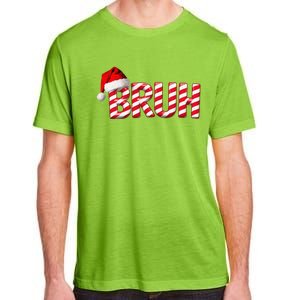 Bruh Christmas Candy Cane For Teen Funny Xmas Bruh Gift Adult ChromaSoft Performance T-Shirt