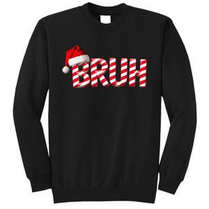 Bruh Christmas Candy Cane For Teen Funny Xmas Bruh Gift Sweatshirt