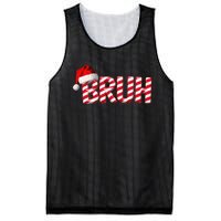 Bruh Christmas Candy Cane For Teen Funny Xmas Bruh Gift Mesh Reversible Basketball Jersey Tank