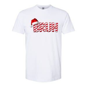 Bruh Christmas Candy Cane For Teen Funny Xmas Bruh Gift Softstyle CVC T-Shirt