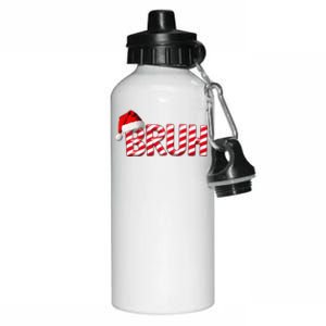 Bruh Christmas Candy Cane For Teen Funny Xmas Bruh Gift Aluminum Water Bottle