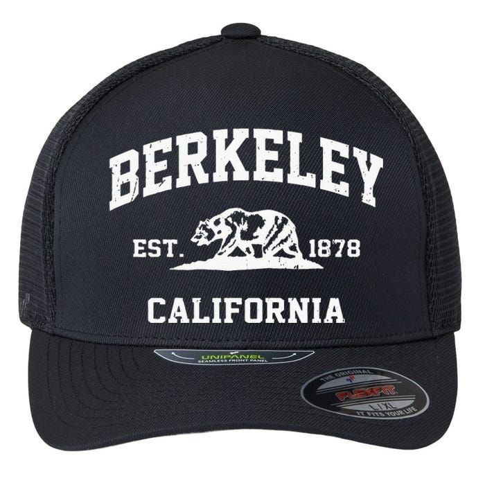 Berkeley California CA Vintage State Athletic Style Flexfit Unipanel Trucker Cap