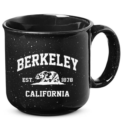 Berkeley California CA Vintage State Athletic Style 15oz Campfire Ceramic Mug