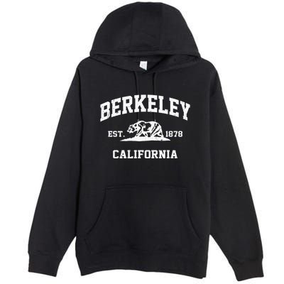 Berkeley California CA Vintage State Athletic Style Premium Pullover Hoodie