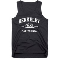 Berkeley California CA Vintage State Athletic Style Tank Top