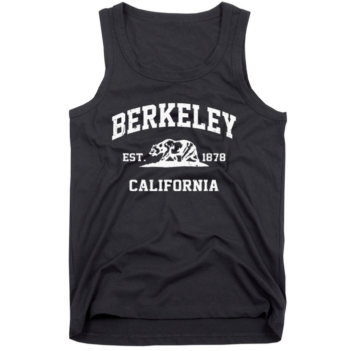 Berkeley California CA Vintage State Athletic Style Tank Top