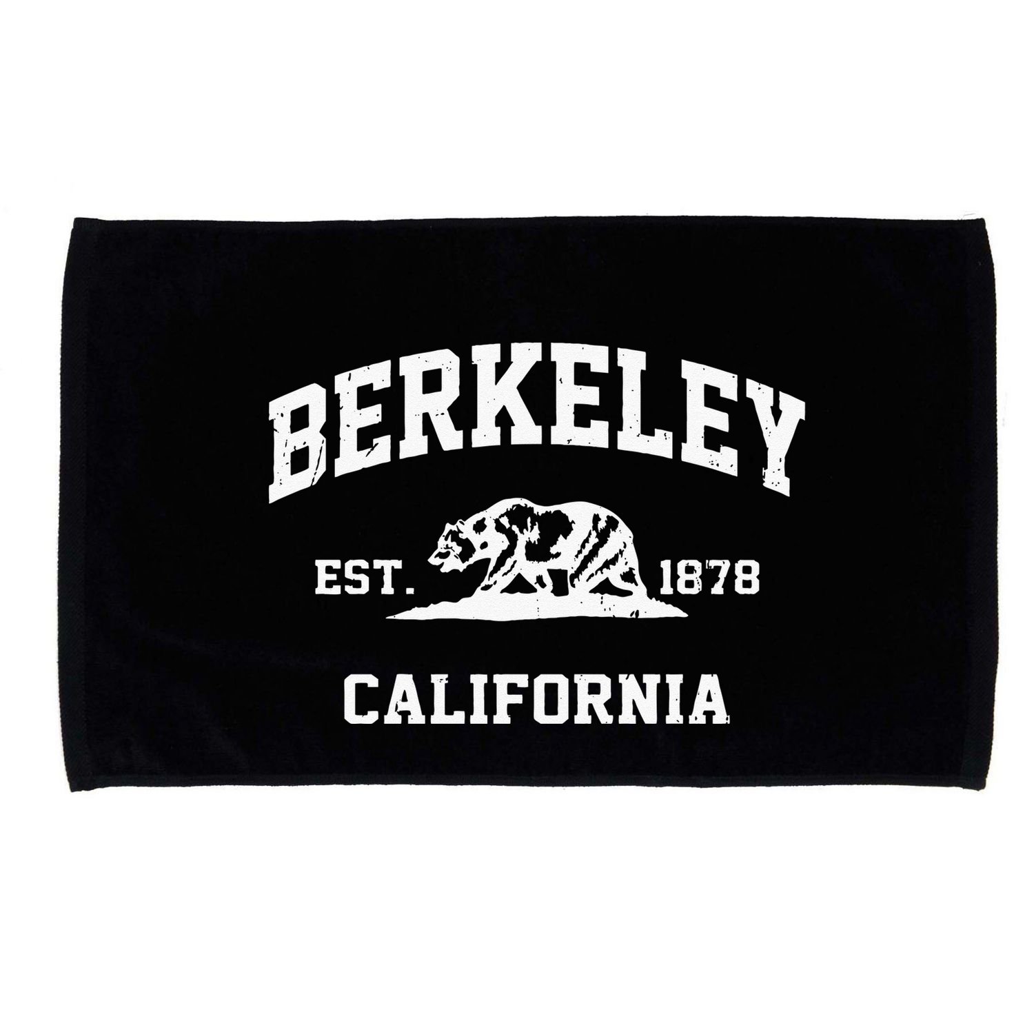 Berkeley California CA Vintage State Athletic Style Microfiber Hand Towel
