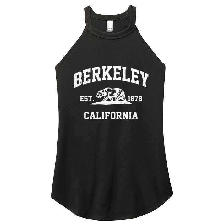 Berkeley California CA Vintage State Athletic Style Women's Perfect Tri Rocker Tank