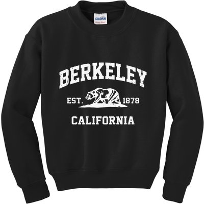 Berkeley California CA Vintage State Athletic Style Kids Sweatshirt