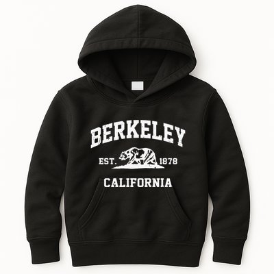 Berkeley California CA Vintage State Athletic Style Kids Hoodie
