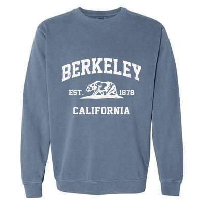 Berkeley California CA Vintage State Athletic Style Garment-Dyed Sweatshirt