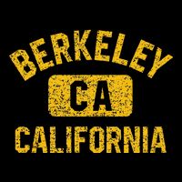 Berkeley CA California Gym Style Distressed Amber Print Sustainable Bucket Hat